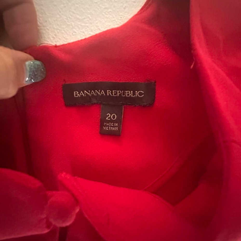 Banana Republic Red dress with bell sleeves size 20